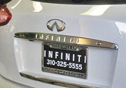 Infiniti　EX35/37　リアー・オーナメント