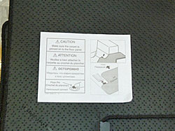 Infiniti　EX35/37　フロアー・マット