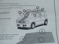Z12 CUBE（キューブ）北米日産純正品　車体カバー